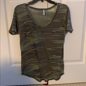 Green camo top from Lulu’s